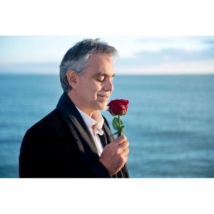Cialda in ostia per torta con ANDREA BOCELLI   personalizzata