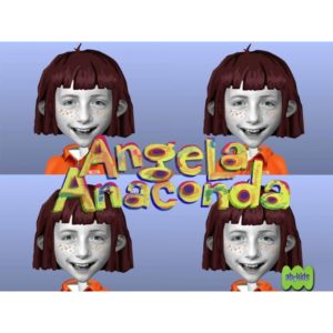 Cialda in ostia per torta con ANGELA ANACONDA 4 FACCE LENTIGGINI personalizzata