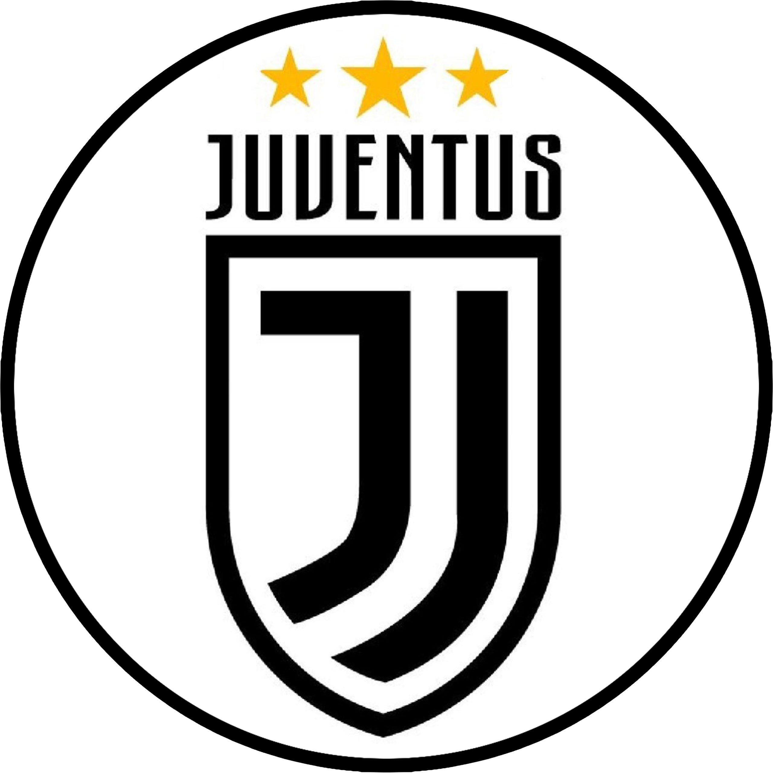 Cialda in ostia per torta di Juve Juventus personalizzabile