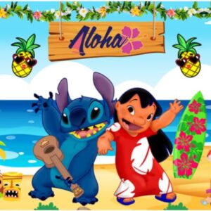Cialda in ostia per torta LILO E STITCH, personalizzata con nome, disco, dolce, torte, cialde, ostie, cake topper, decorazioni