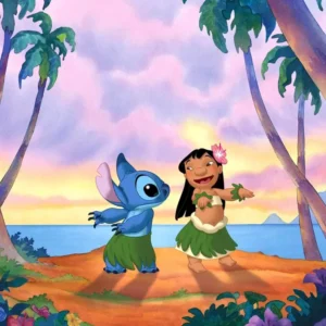 Cialda in ostia per torta Lilo e Stitch, personalizzata con nome, disco, dolce, torte, cialde, ostie, cake topper