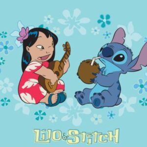 Cialda in ostia per torta Lilo e Stitch, personalizzata con nome, disco, dolce, torte, cialde, ostie, cake topper