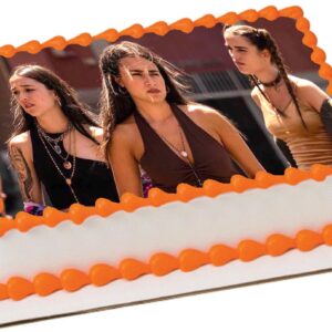 Cialda in ostia per torta rettangolare commestibile senza glutine, MARE FUORI, SERIE TV, personalizzata con nome, disco, dolce, torte, cialde, fogli, ostie, cake topper, decorazioni, BE