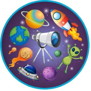 Cialda in ostia per torta tonda commestibile senza glutine, SPAZIO, ASTRONAUTA, PIANETI, personalizzata con nome, disco, dolce, torte, cialde, fogli, ostie, cake topper, decorazioni, AH