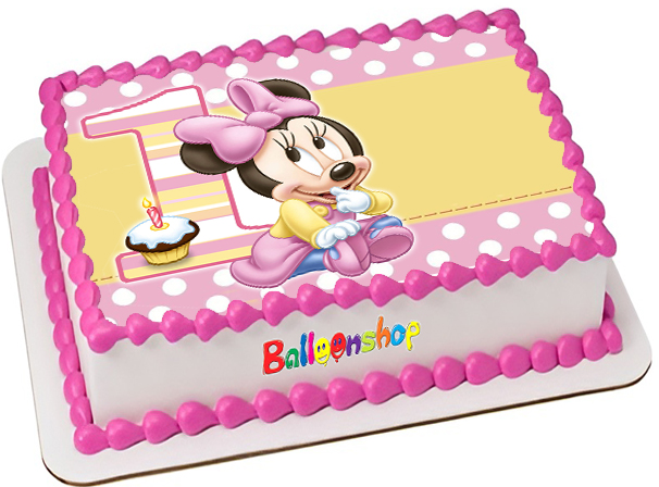 Cialda in ostia per torta con MINNIE personalizzata – Balloonshop Addobbi  per Feste