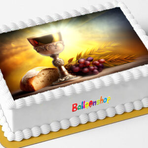 Cialda in ostia per torta rettangolare commestibile senza glutine PRIMA COMUNIONE, personalizzata con nome, disco, dolce, torte, cialde, ostie, cake topper, decorazioni, DT