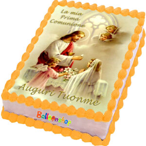 Cialda in ostia per torta rettangolare commestibile senza glutine PRIMA COMUNIONE, personalizzata con nome, disco, dolce, torte, cialde, ostie, cake topper, decorazioni, CD